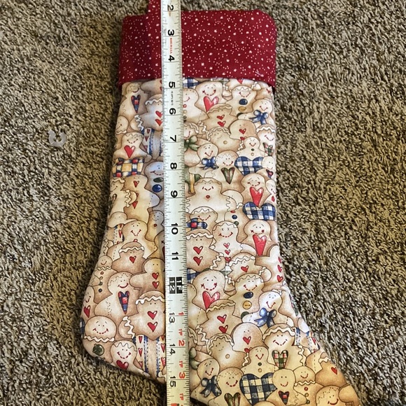 Unique Gingerbread Cookies Christmas Stocking Soft and Darling - Picture 4 of 5